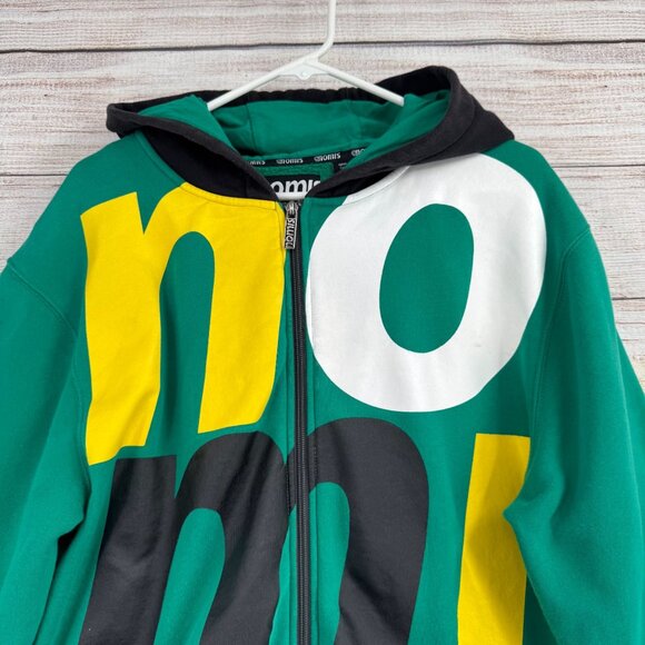 Nomis Skateboard Snowboard Full Zip Hoodie Sweatshirt Men's Size Large Green - Picture 3 of 12